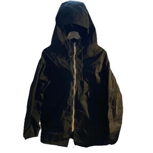 Sage De Cret Full Zip Hooded Jacket Mens Small Black Made in Japan